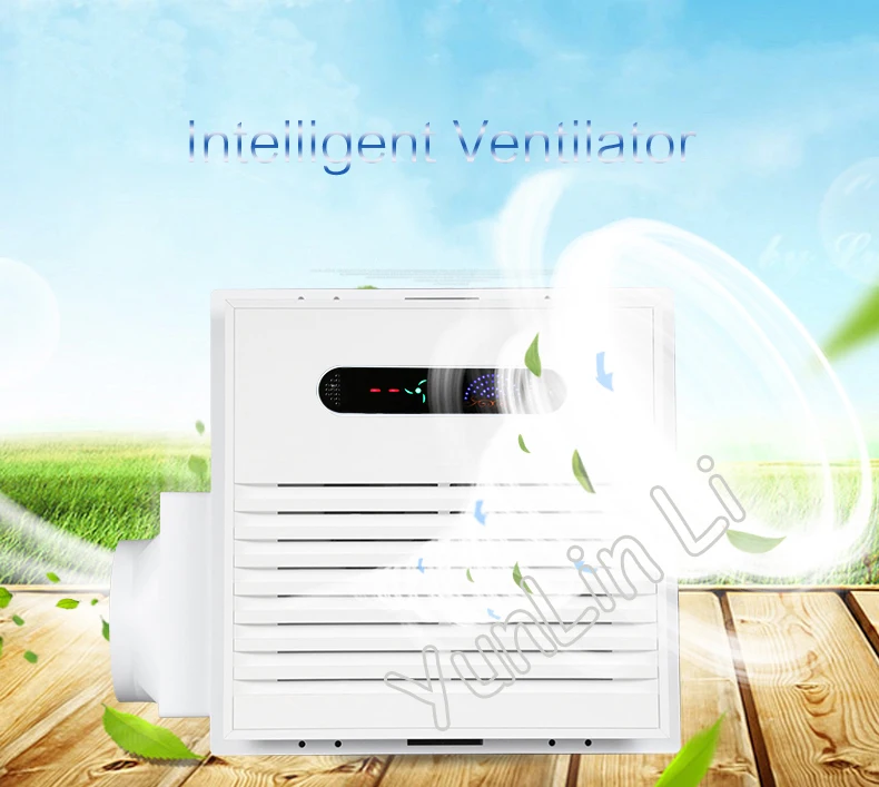 통합 배기 선풍기 환풍기 공기 추출기, 리모컨 강력한 흡입 및 저소음, 주방 욕실 공기 선풍기