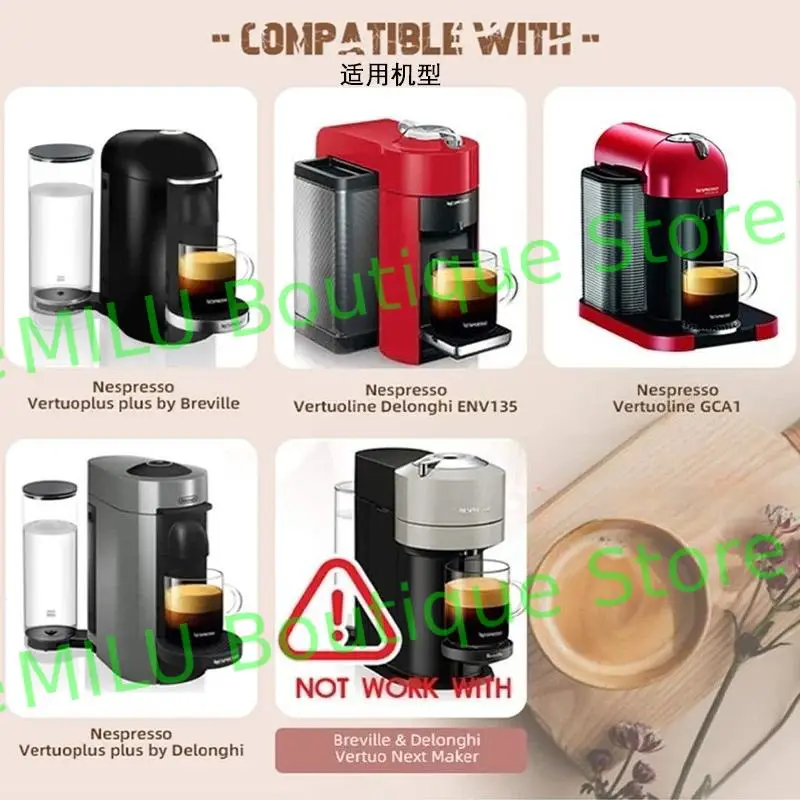 Suitable for NESPRESSO Nestlé Vertuo stainless steel coffee capsule recirculation machine accessories Nespresso