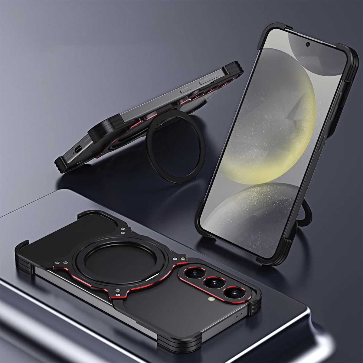 Алюминиевый металлический бронированный бампер с охлаждающим кронштейном, чехол для Samsung Galaxy S25 Ultra S22 S23 S24 Ultra Plus Edge FE Cover