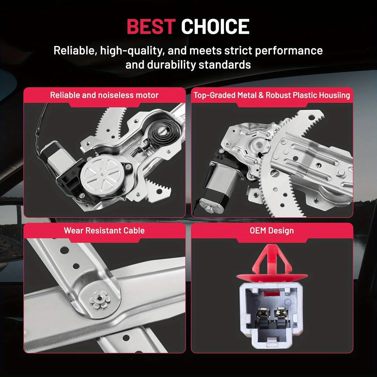 741-491 Power Window Regulator With Motor Front Right For Honda Accord 1998 1999 2000 2001 2002 98 99 00 01 02