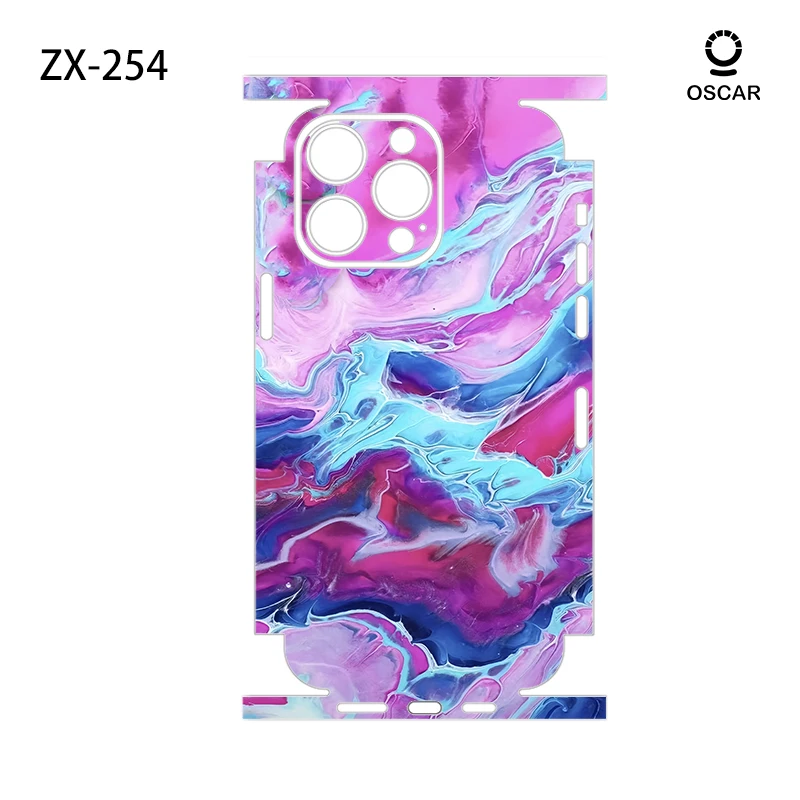 Красочная наклейка для iPhone 15 13 12 14 Pro Max Mini, Защитная пленка для задней панели, прочная наклейка против царапин