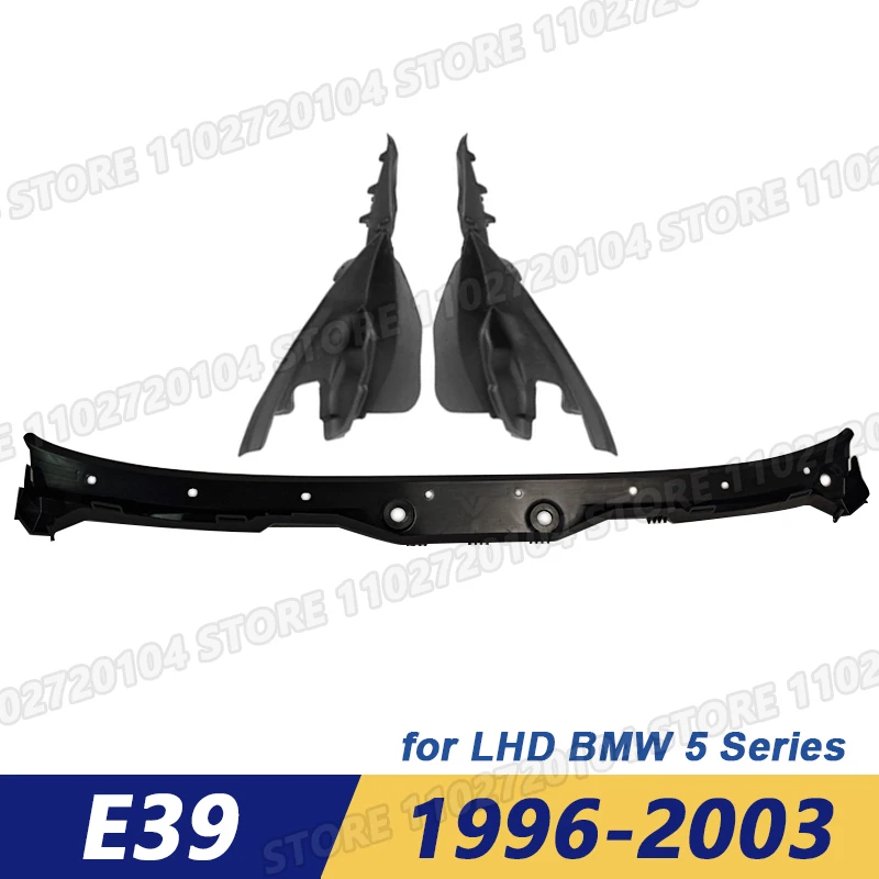 

Для BMW E39 1996-2003 (левый руль) — решетка вентиляционная крышки стеклоочистителя 51718159292 51718193201 51718193202 525i 528i 530i 540i M5