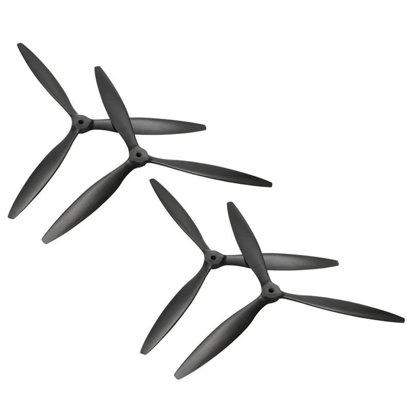 

2Pair 15x6 3-Blade Propeller Carbon Fiber+Nylon Ultralight High Efficiency Paddle Dia 15inch Shaft Hole 6mm for FPV RC Drone