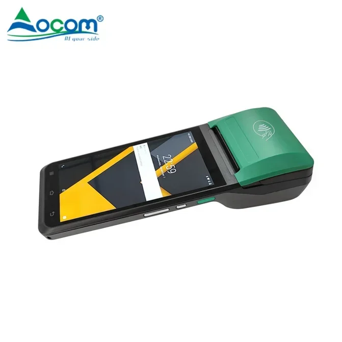 OCOM POS Terminal Android OTG Service 2.4G 5G Wi Fi Blue Tooth محمول POS مع طابعة 58 مم