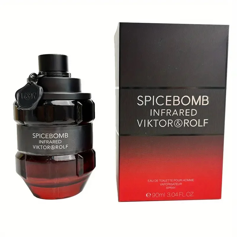 Viktor&Rolf - Spicebomb Infrared eau de toilette - Madeira e picante - Colônia masculina - Com fragrância de couro e canela