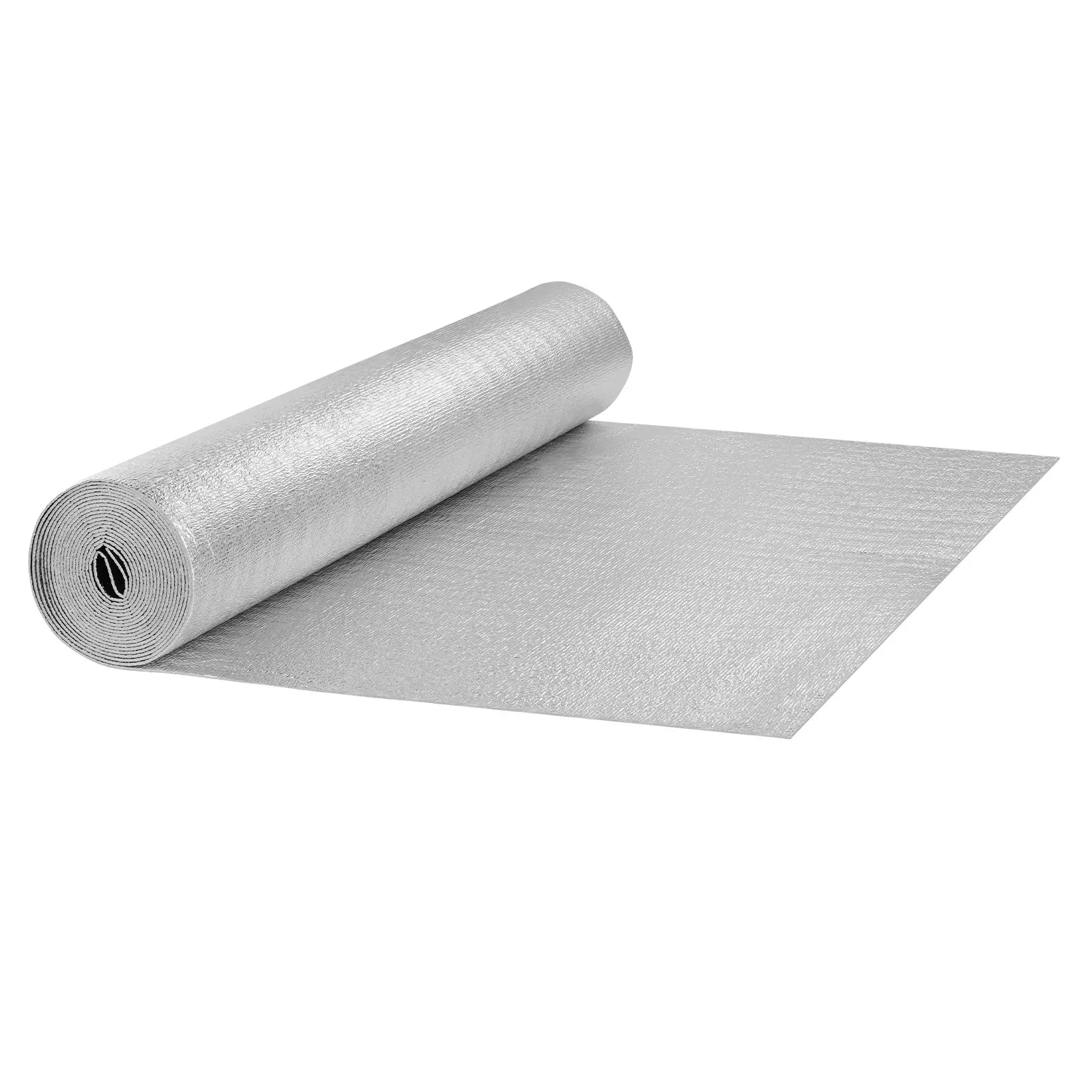

Double Reflective Insulation Roll, Foam Core Radiant Barrier, 3.2 Mm 48 In X 25 Ft, Double-Sided Aluminum Foil EPE Foam Heat