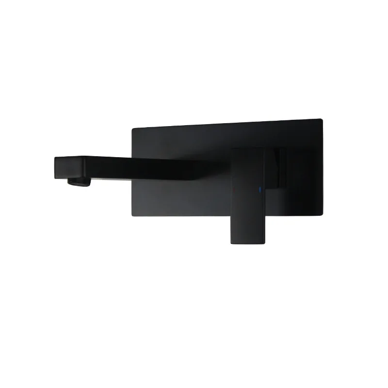 Embedded wall counter basin, black faucet, concealed basin, wall row, laskin hand wash basin faucet