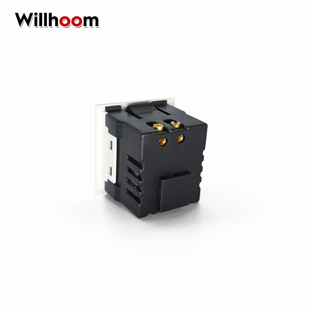 5V 2.1A Dual USB AC Power Socket incrustado Dual USB Desktop receptáculo DC Charging Power Panel Module Outlet test circuito DIY