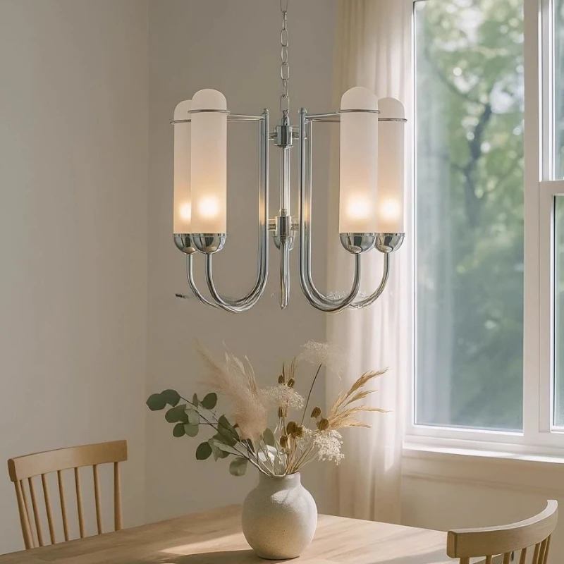 

Nordic Vintage Glass Chandelier Suitable for Study Rooms Bedrooms Pendent Lamp Interior Lighting Home Decor Hanging Fixture