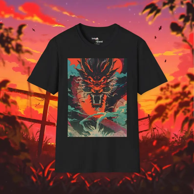Anime Y2K Clothing | Vintage Manga Shirt | Japanese Streetwear Unisex Short Sleeve Tee
