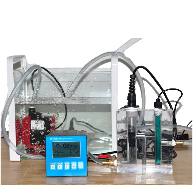 laboratory 24h online meter industrial digital water quality test controller residual cholorine and pH Controller CL650