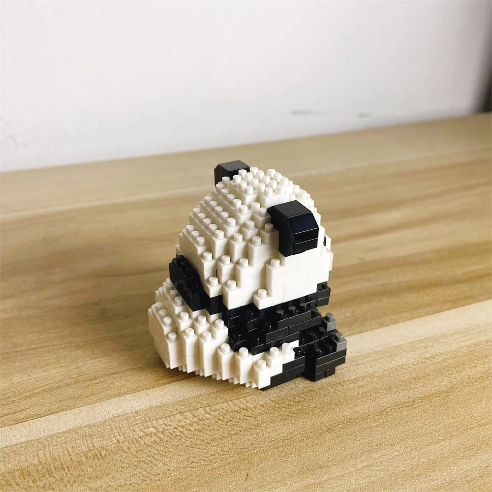 Knew Built Adorable Panda Micro Mini Building Blocks: Five Lovable Shapes, with Charming Apple and Bamboo Perfect Playmate Toys