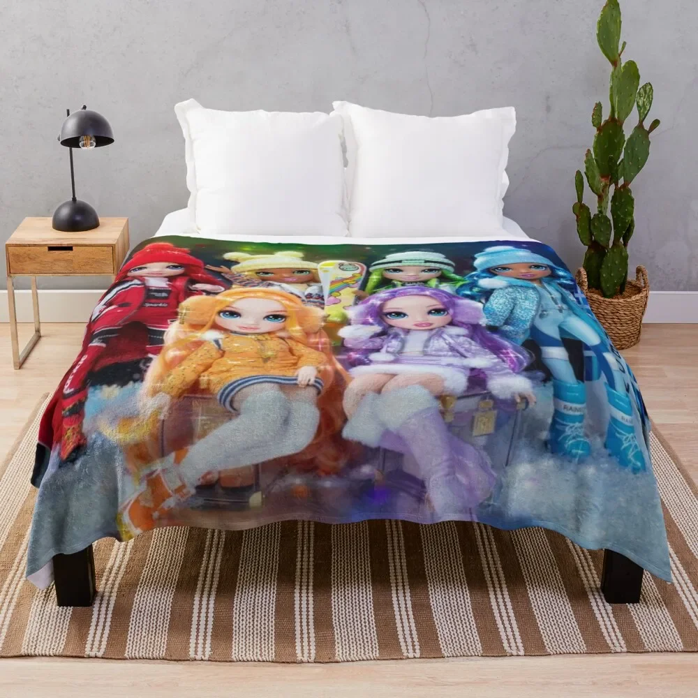 Rainbow High Winter Break Throw Blanket Kid'S Beautifuls halloween Luxury Blankets