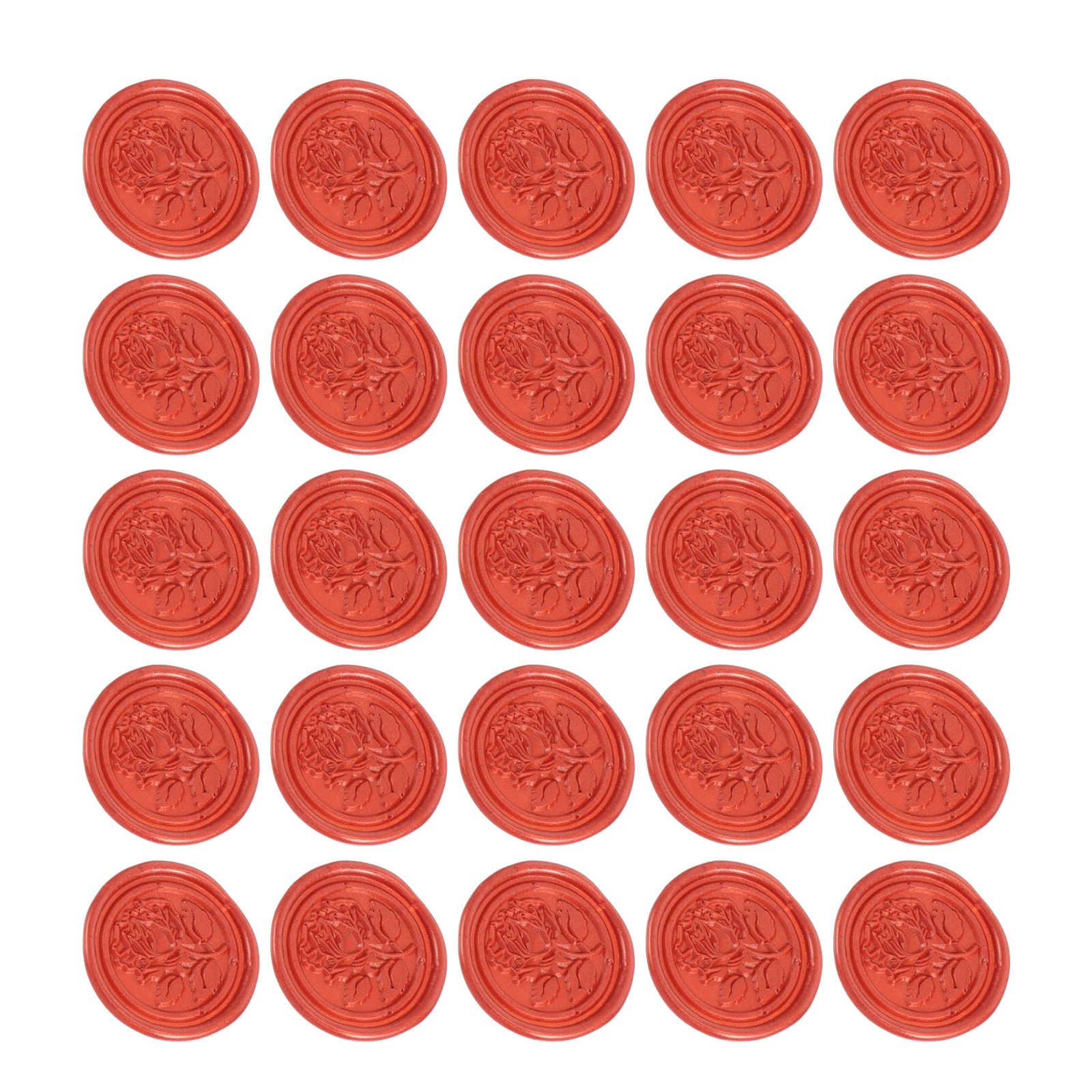 

50pcs Fire Lacquer Seal Stickers Envelope Sealing Self Adhesive Wax Labels Classic Decor Craft Retro Style Cards Gift Box