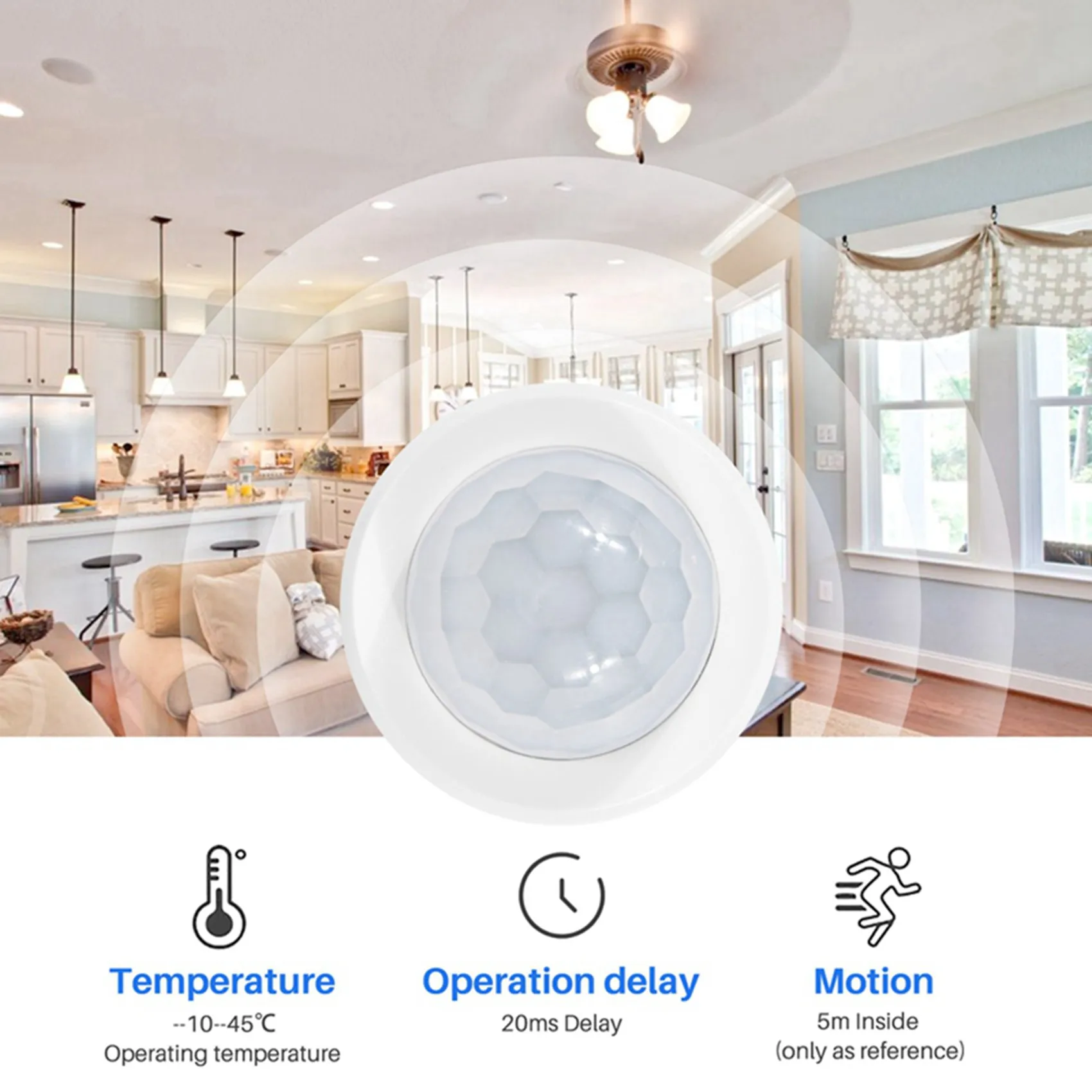 

B67C 10X Tuya Zigbee PIR Motion Sensor Human Body Motion Sensor Smart Life Control Works With Alexa Google Home