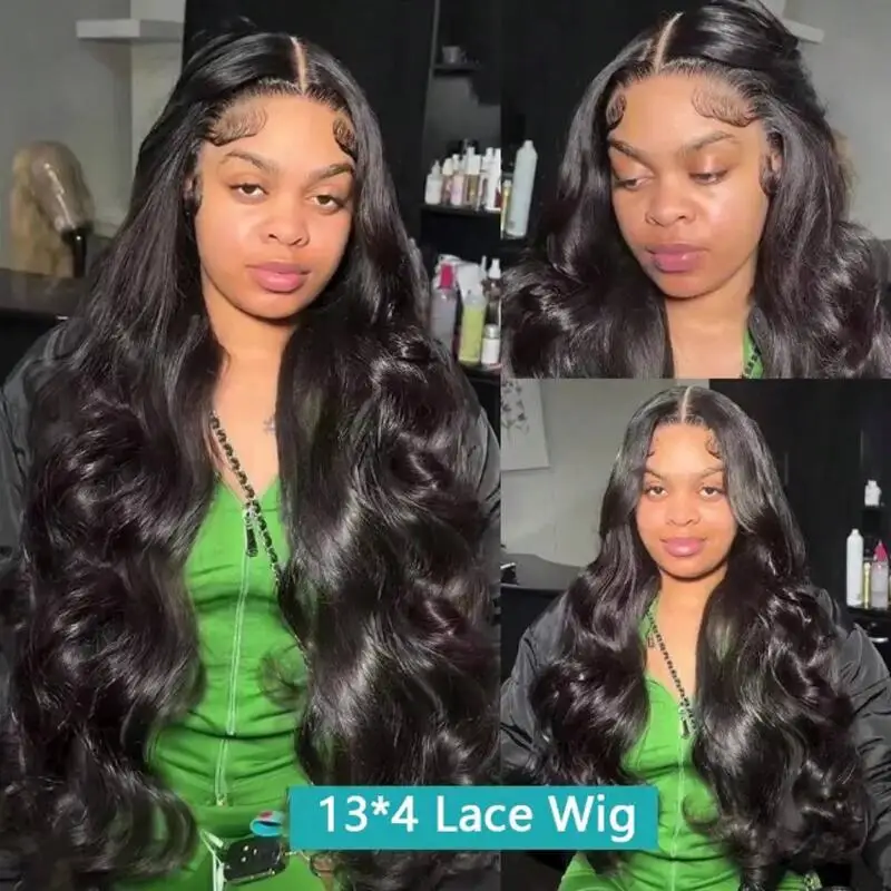 

Non Adhesive Wig with Twisted Human Hair Straight Through Non Adhesive Wig HD Lace Wig Pre Cut 100% Human Hair