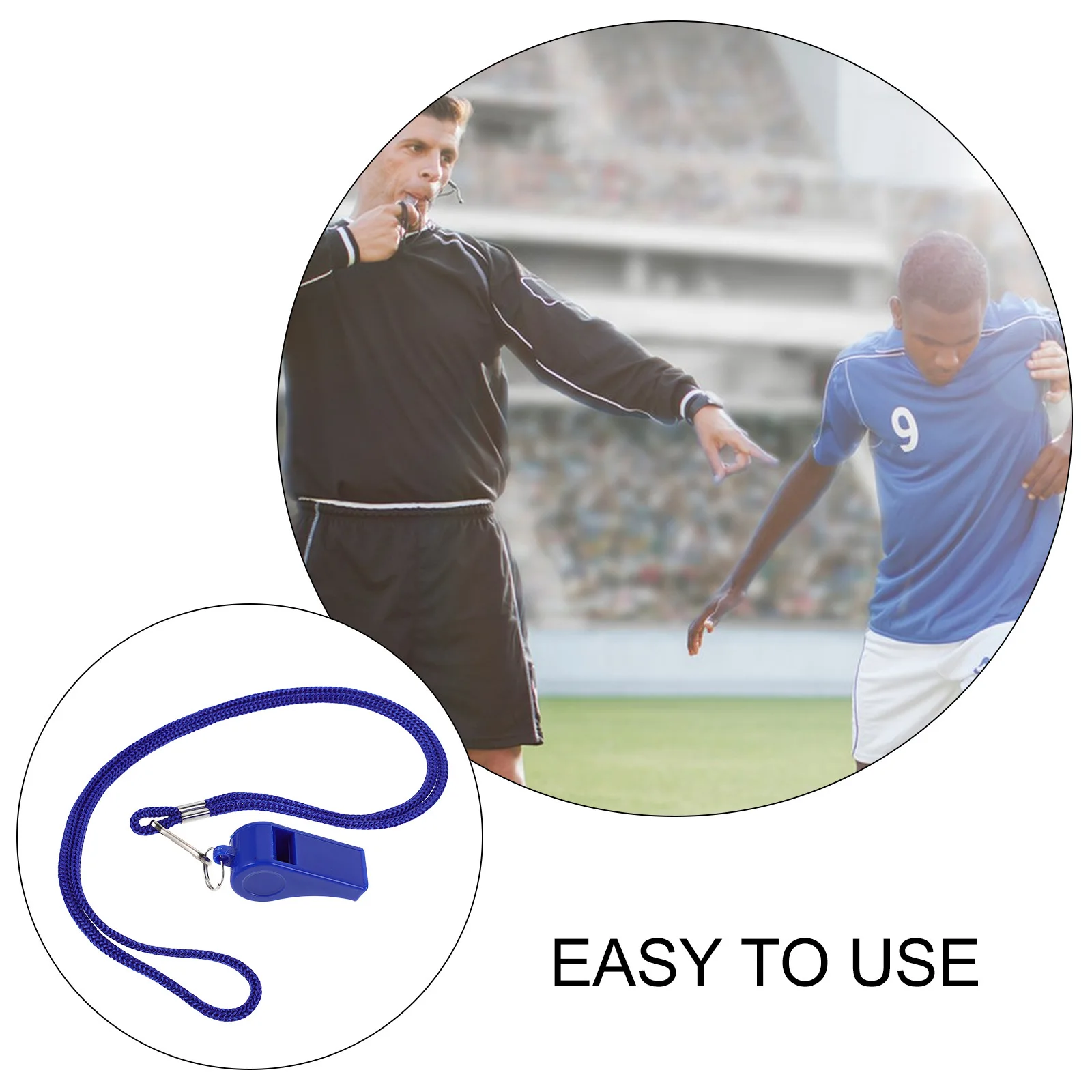 นกหวีดพลาสติกโพลีเอสเตอร์ 36 ชิ้น เสียงดัง ใช้สำหรับเดินป่า ตั้งแคมป์ ความปลอดภัย สายคล้องคอ กีฬา กรรมการกีฬา ผู้ช่วยกู้ชีพ