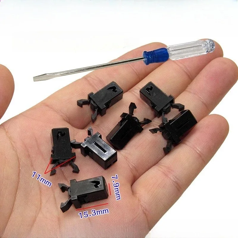Universal Car Glasses Case Spring Lock Front Reading Light Ceiling Light Switch Water Cup Holder Clip Accessories Buckle