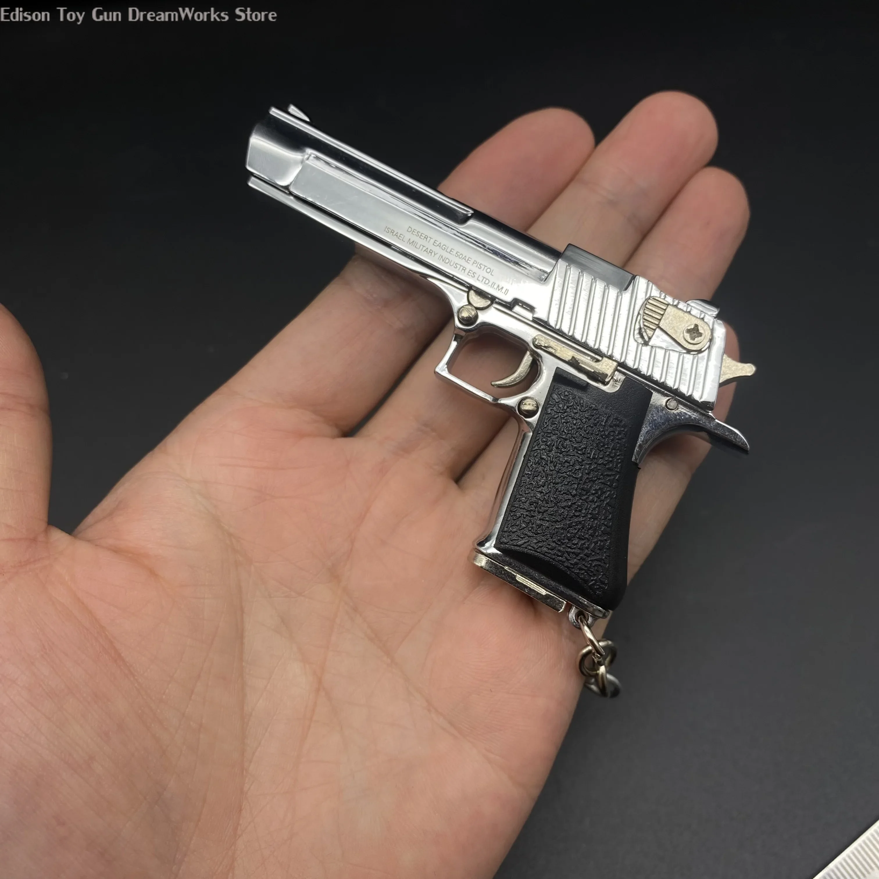 Mini pistola brinquedo arma modelo réplica, minúsculo 3,5 ", Desert Eagle, liga em miniatura, Magnum, Gamer presente, coleção Art, Novo,. 50, 2024