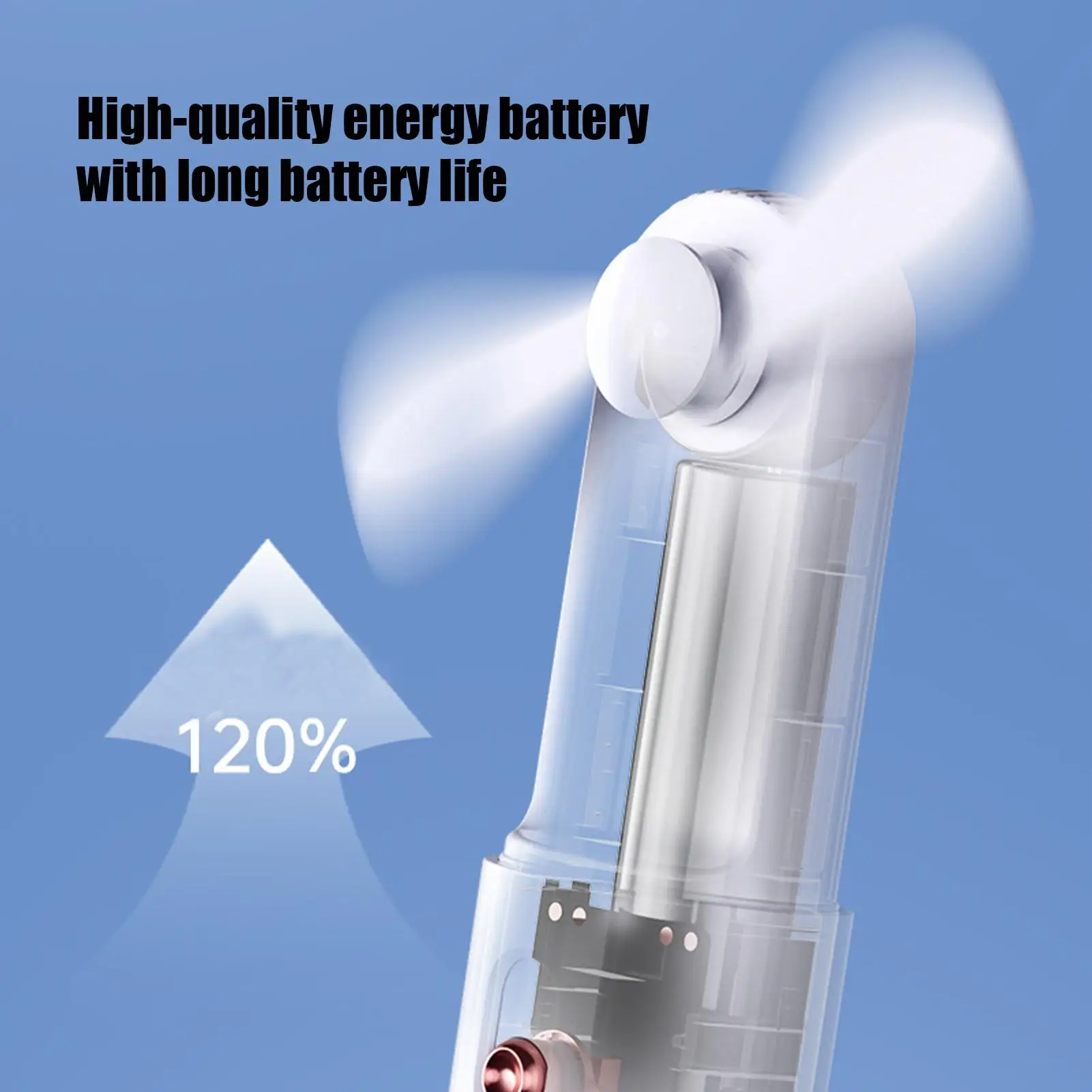 

Портативный ручной вентилятор Персональный вентилятор Портативное электрическое охлаждающее устройство Функция Power Bank для активного отдыха Мужчины Отпуск Путешествие