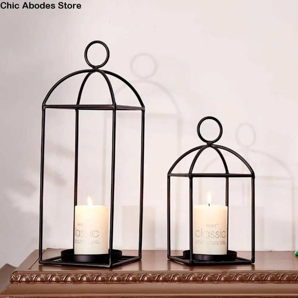 

European Style Iron Candle Holder Creative Delicate Aromatherapy Candle Stand Romantic Art Candlestick Home