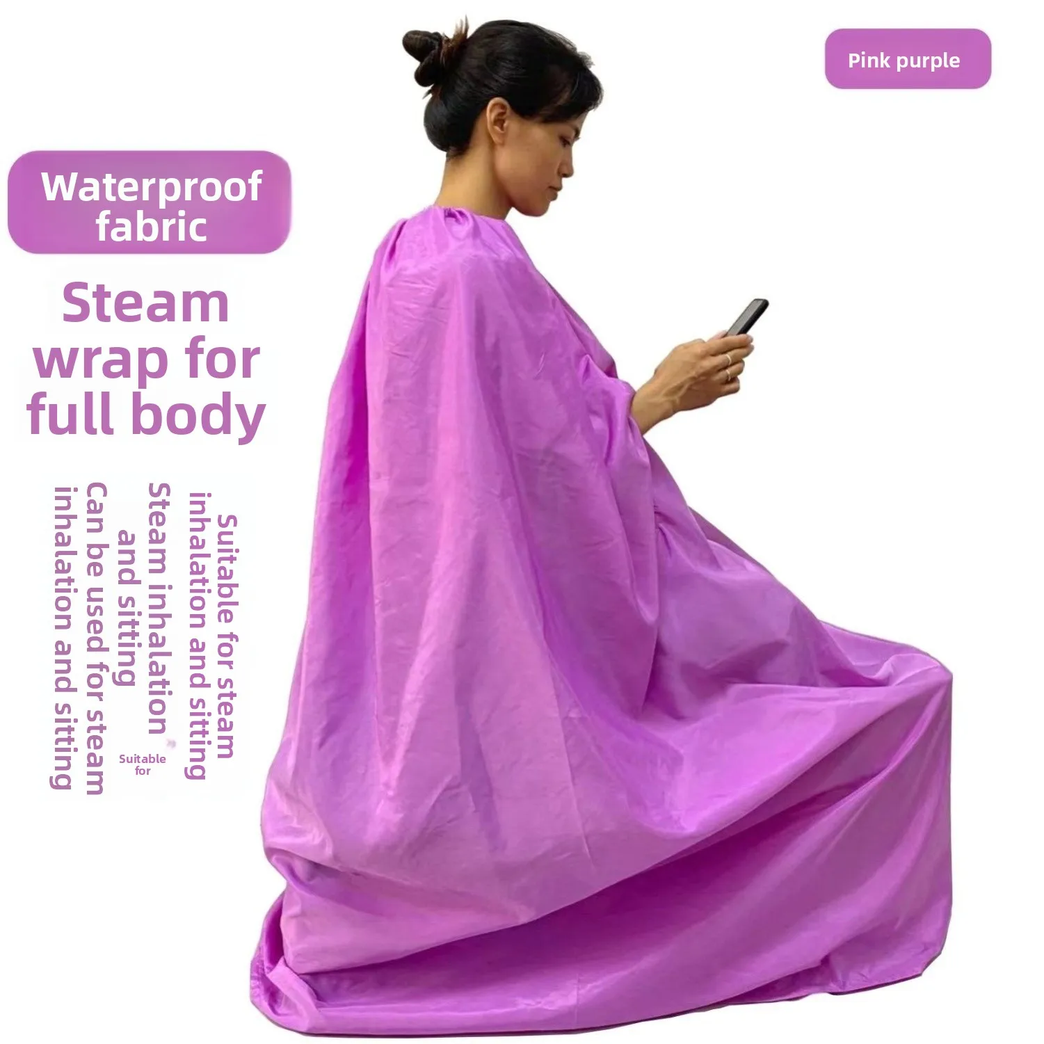 Home Use Steam Sauna Suit Full Body Steam Tent Lumbar Region Steam Cleaning Sweat Bath Cloth Cover Steam Bath Bag for Men