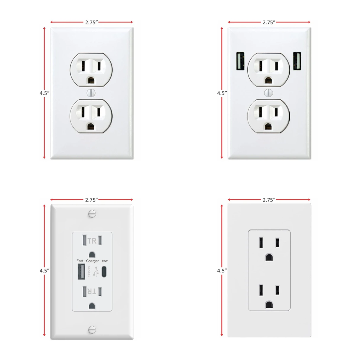 4 Styles Fake Power Socket Wall Sticker Prank Decal Funny Office Joke April Fools Vinyl Self Adhesive Home Decor 7x11.43cm