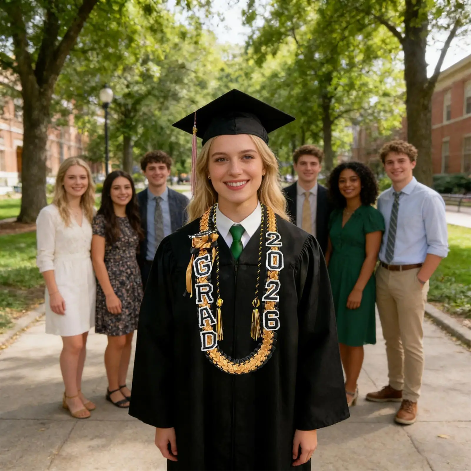 Graduation Necklace 2026 2026 With Tassel Handmade Garland High School Grad Ribbon Necklace For Women Men Graduate Senior