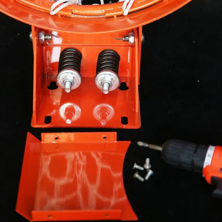 حلقة كرة سلة من الفولاذ الصلب في الهواء الطلق، حافة كرة سلة مزدوجة الينابيع مع شبكة للمنافسة