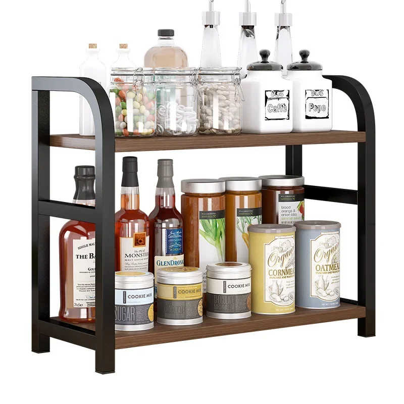

Kitchen rack Household countertop Small seasoning Multifunctional storage Oil, salt, sauce and vinegar storage
