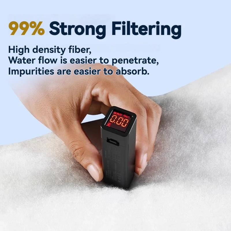 Bionic Cashmere Aquarium Filter Floss - Phenol-Free, Hand-Tearable for Fresh & Saltwater Tank, 100g/250g view 3