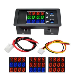 DC 0-100V 10A 1000W 4 Bit LED amperomierz woltomierz cyfrowy watomierz napięcie prądu zasilacz Tester detektora licznik energii