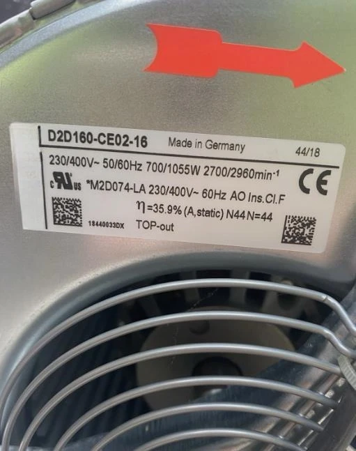 Brand New Original D2D160-CE02-16 230V D2D160CE0216 160MM Centrifugal Blower D2D160-CE02-16/12 Fast Transport