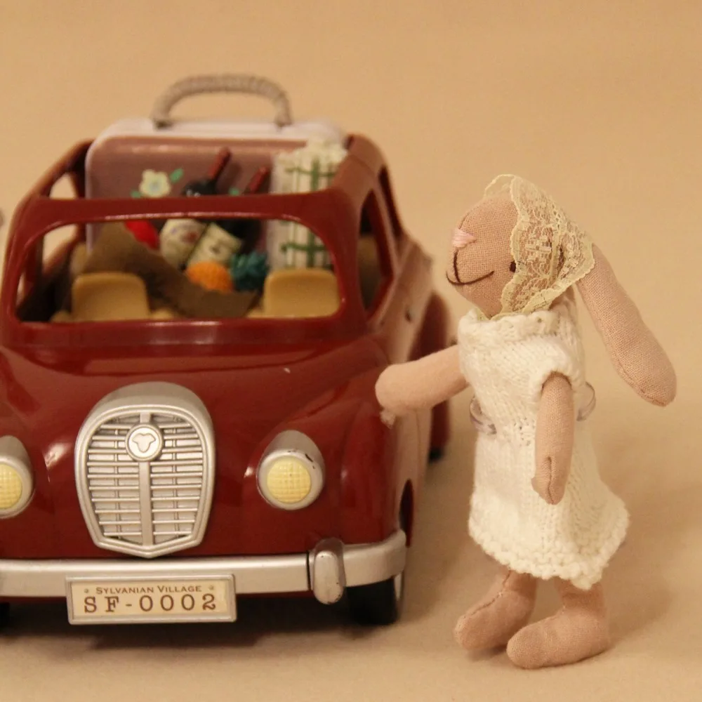 Giocattolo per bambini Coniglio Waldorf Bambola Abito lavorato a maglia Cartone animato nativo Peluche Ripiene Bambola morbida fatta a mano Giocattolo Regalo per bambini