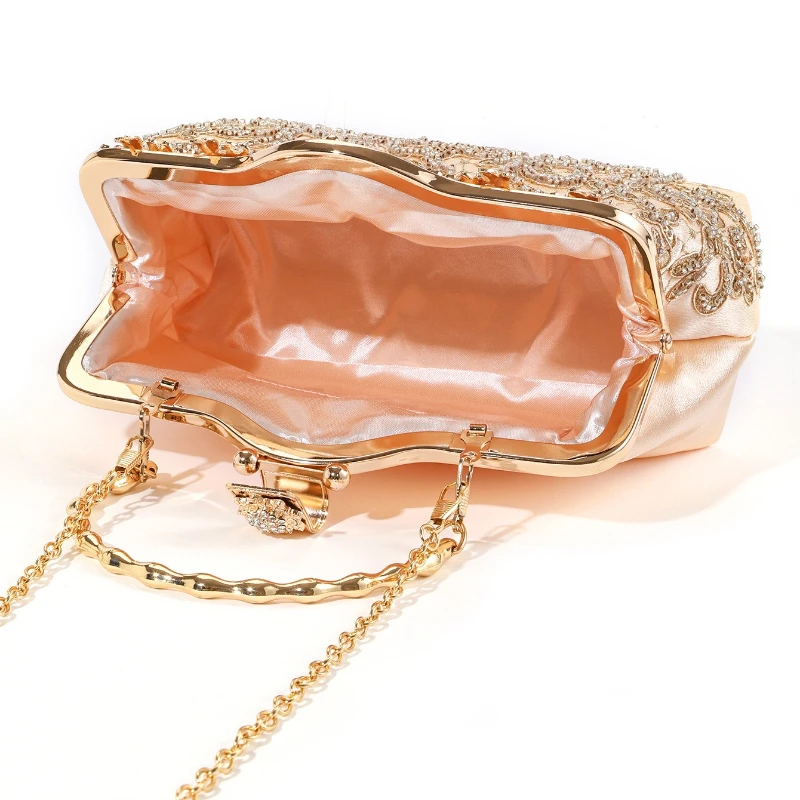 الرجعية الجديدة المطرزة مطرز النسيج محفظة فاخرة حقيبة يد نسائية النمط الصيني الزفاف عبر الكتف شيونغسام مساء حقيبة اليد #6