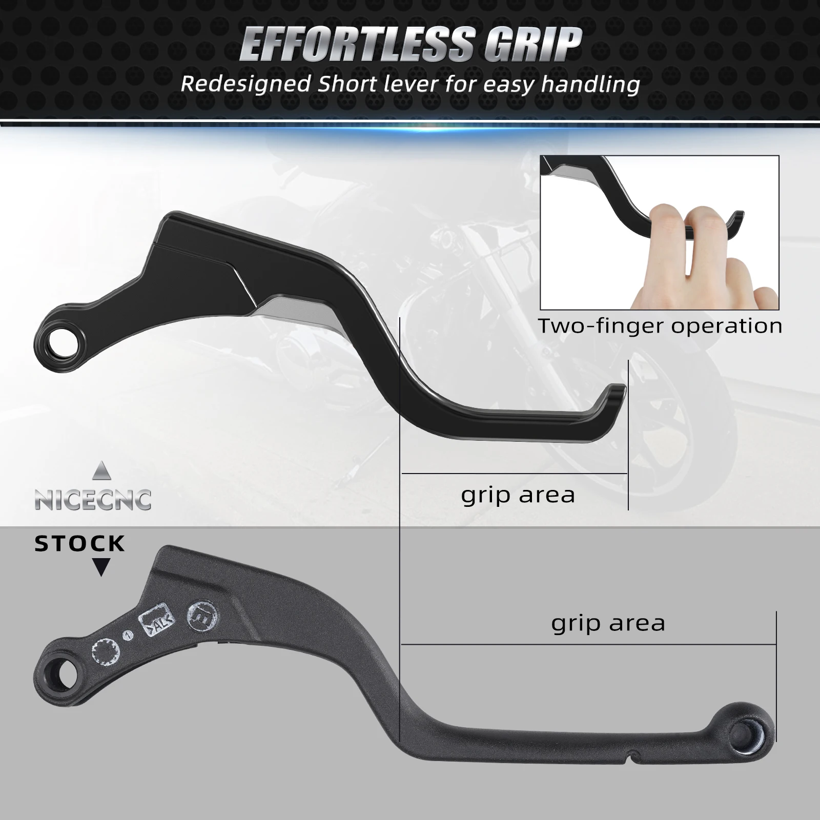 NICECNC For Harley 2021-2024 Sportster S RH1250S Pan America 1250 Nightster RH975 Short Brake Clutch Levers Handlebar Grips