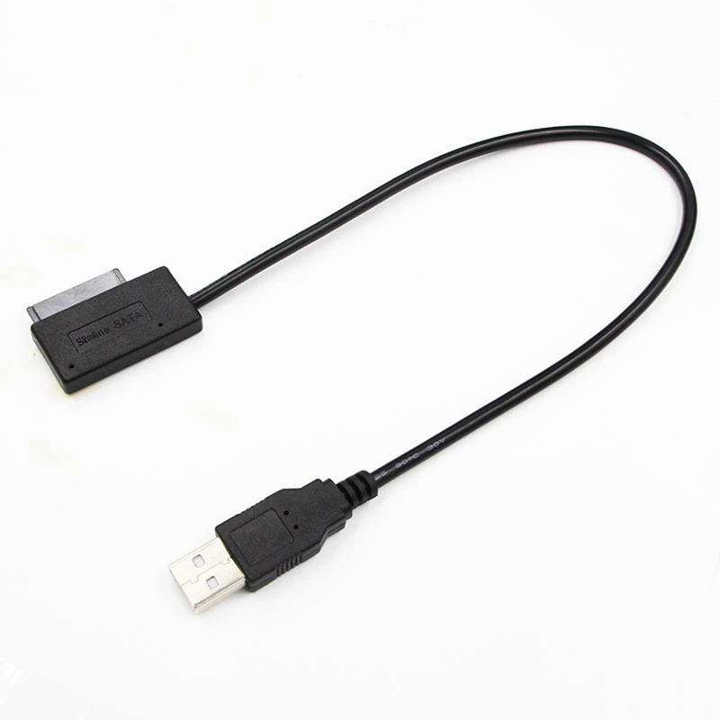 35CM USB Adapter PC 6P+7P CD DVD Rom SATA To USB 2.0 Converter Slimline Sata 13 Pin Drive Cable For PC Laptop Notebook