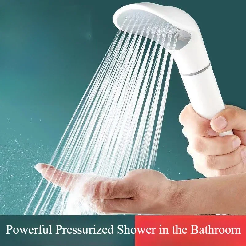 Pressurized Shower Head New Bathroom Water Purification Shower Filter Water Heater Bath Bath White Showerhead