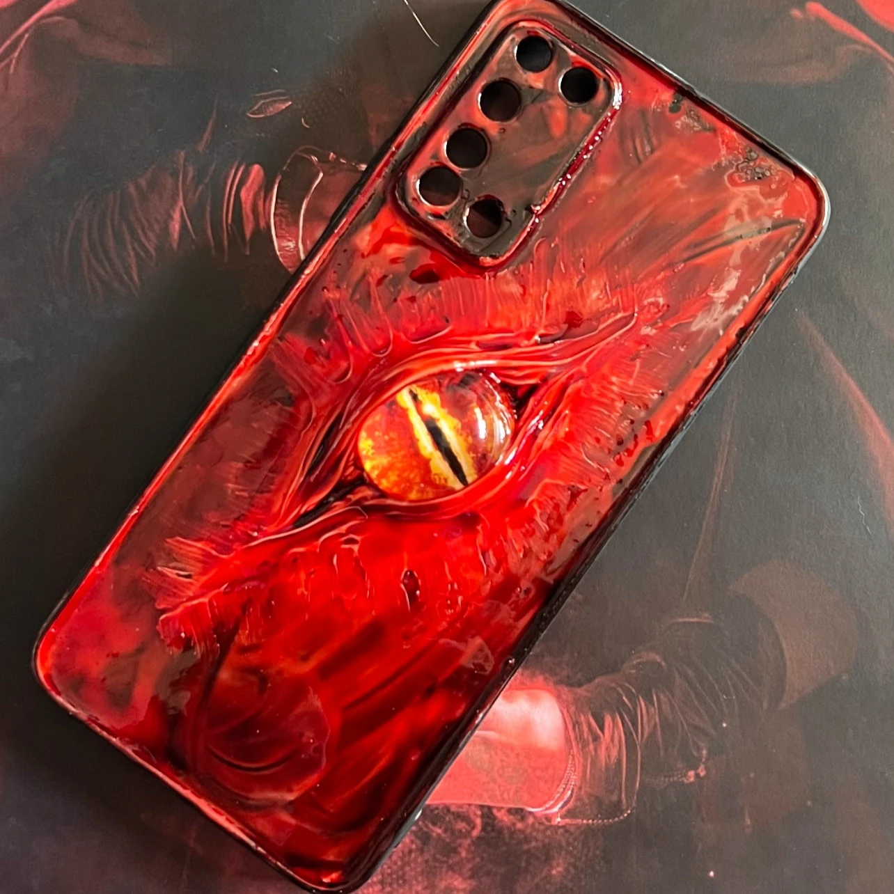 

4010 Handmade 3D Relief Gothic Horror Art Phone Case Macabre Design for IPhone Xiaomi Huawei Samsung Shockproof Protective