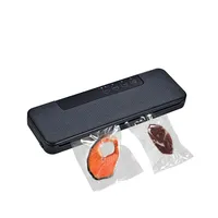 Automatic Food Vacuum Sealer Wet or Dry Food Saver Packing Machine with 10pcs free bags for Sous Vide White/Black W230
