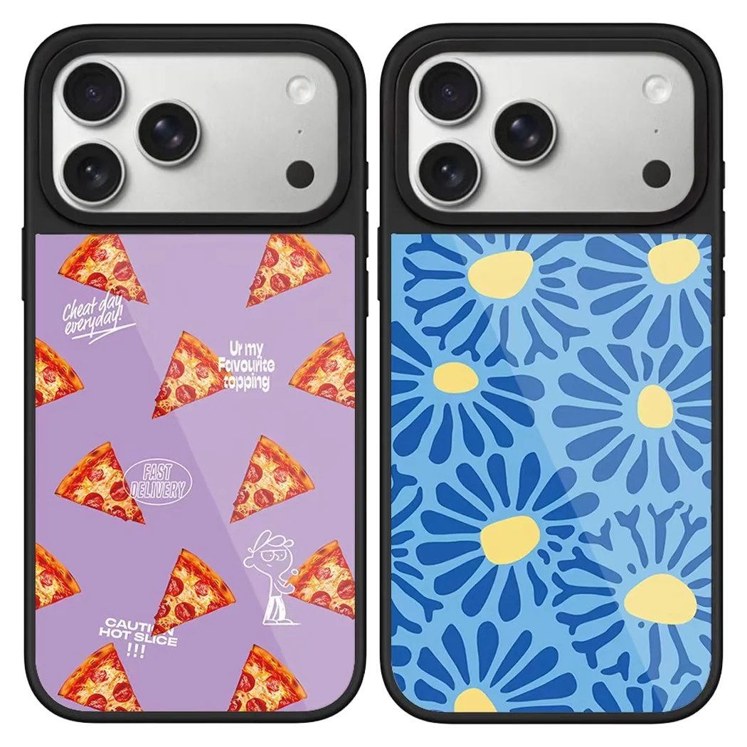 

512026 Glossy Glaze Magnetic Case: Compatible with iPhone 17 16 15 14 13 12 Pro Max Capacitive Button for 17ProMax 17Pro