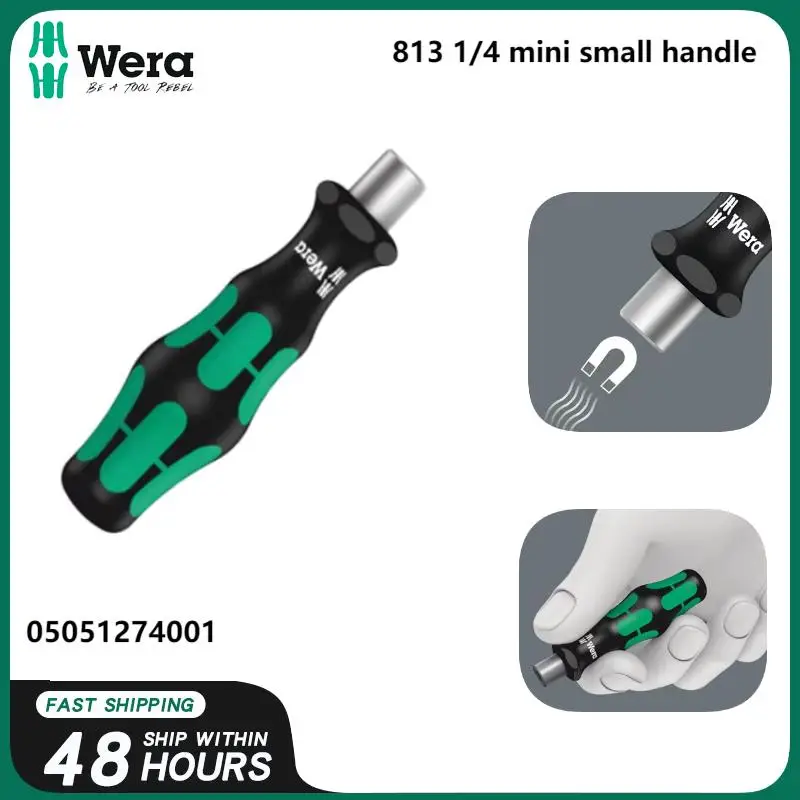 

WERA 813 05051274001 Мини-отвертка с головкой 6,4 мм, сменные биты для отверток, немецкие ручные инструменты