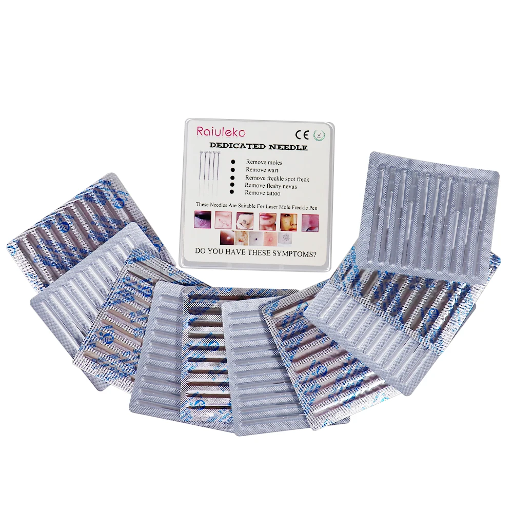 100/200 peças de Pontas de Reposição Estéreis Dedicadas para Caneta de Plasma, para Equipamento de Beleza a Laser para Remoção de Sardas, Verrugas, Marcas, Tatuagens e Manchas