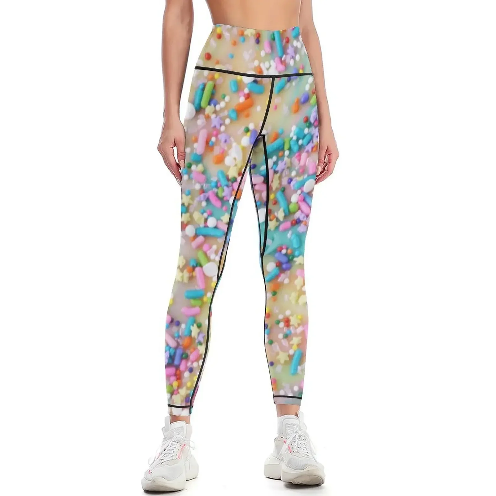 

Rainbow Fudge with Sprinkles Leggings for physical fitness set gym legings for fitness Women's pants Womens Leggings