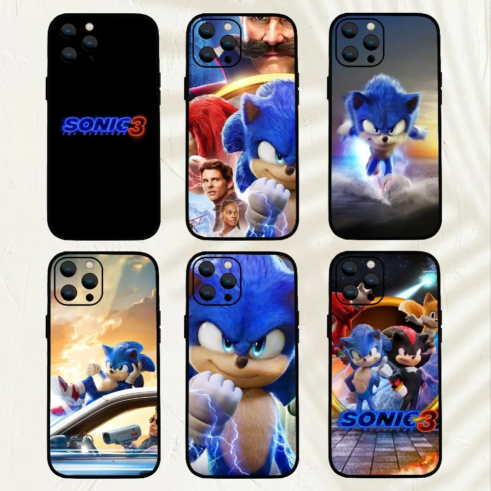 Game S-Sonic H-Hedgehog  Phone Case For iPhone Mini 11 12 13 14 15 Pro XS Max X Plus SE XR Shell