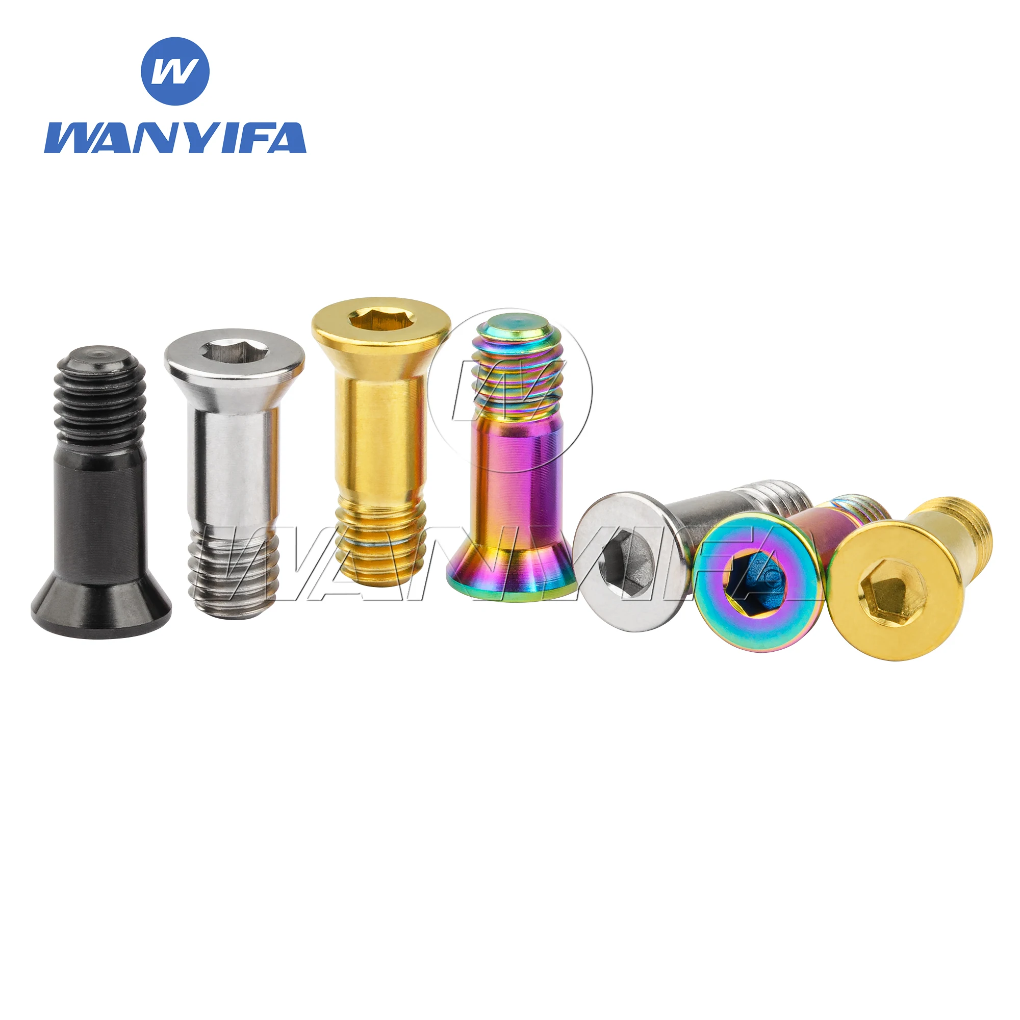 Wanyifa Titanium Bolt M5X14.5Mm Allen Key Head Screw for Bike Guide Wheel Bicycle 后 Derailleur