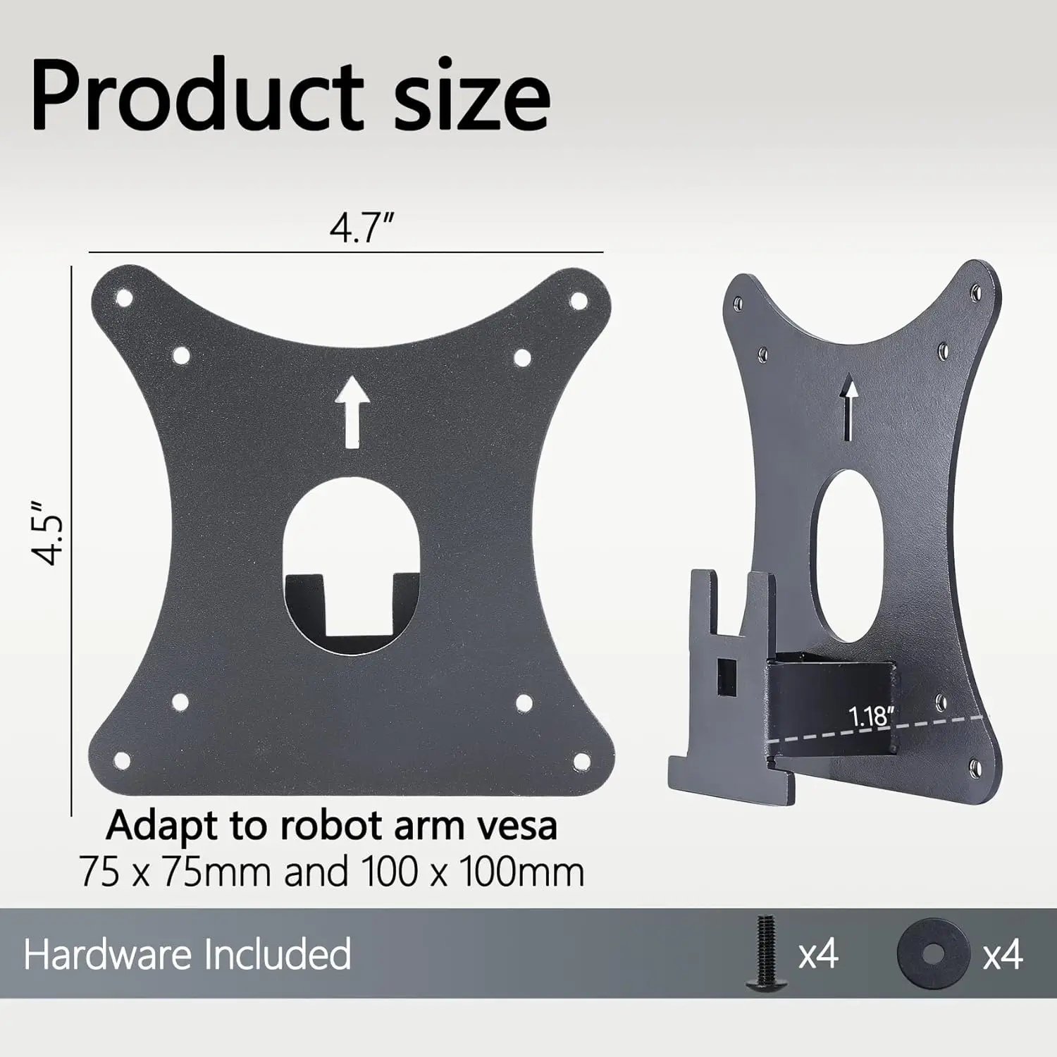 VESA Adapter For HP Display Monitor 22M 3WL44AA 3WL45AA L25744-001 24M 3WL46AA 3WL47AA L25747-001 27M 3WL48AA 3WL49AA Wall Mount