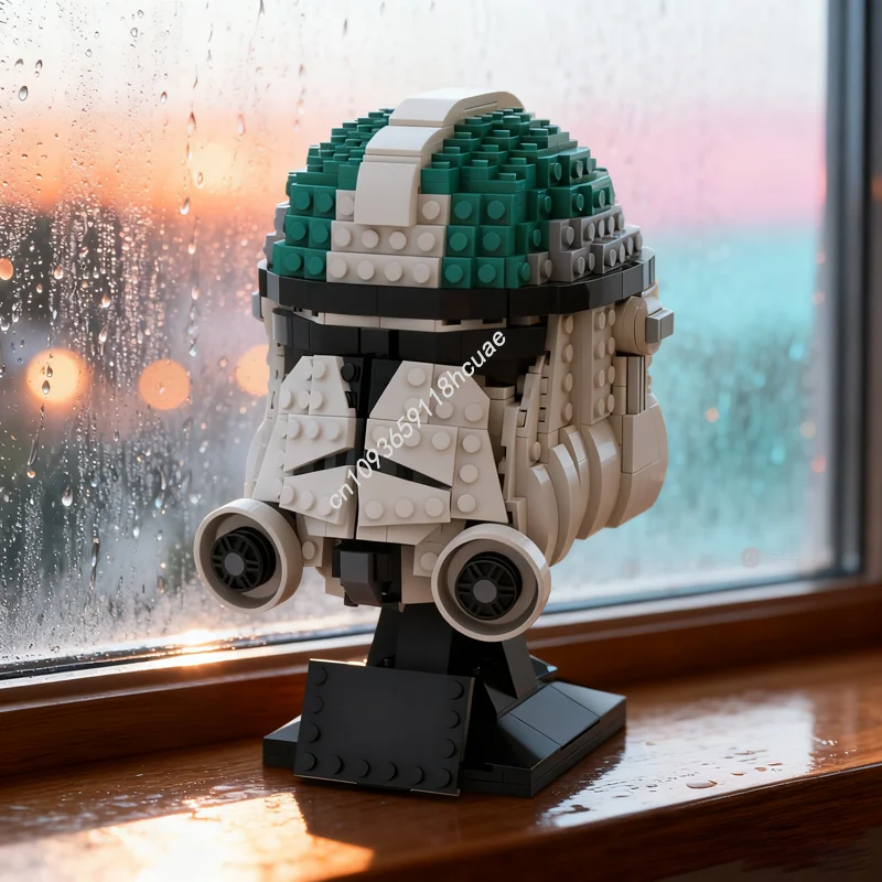 

670pcs MOC Captain Howzer Helmet Collection Star Model Building Blocks Christmas Gifts Construction Assemble Toys DIY Idea Kids