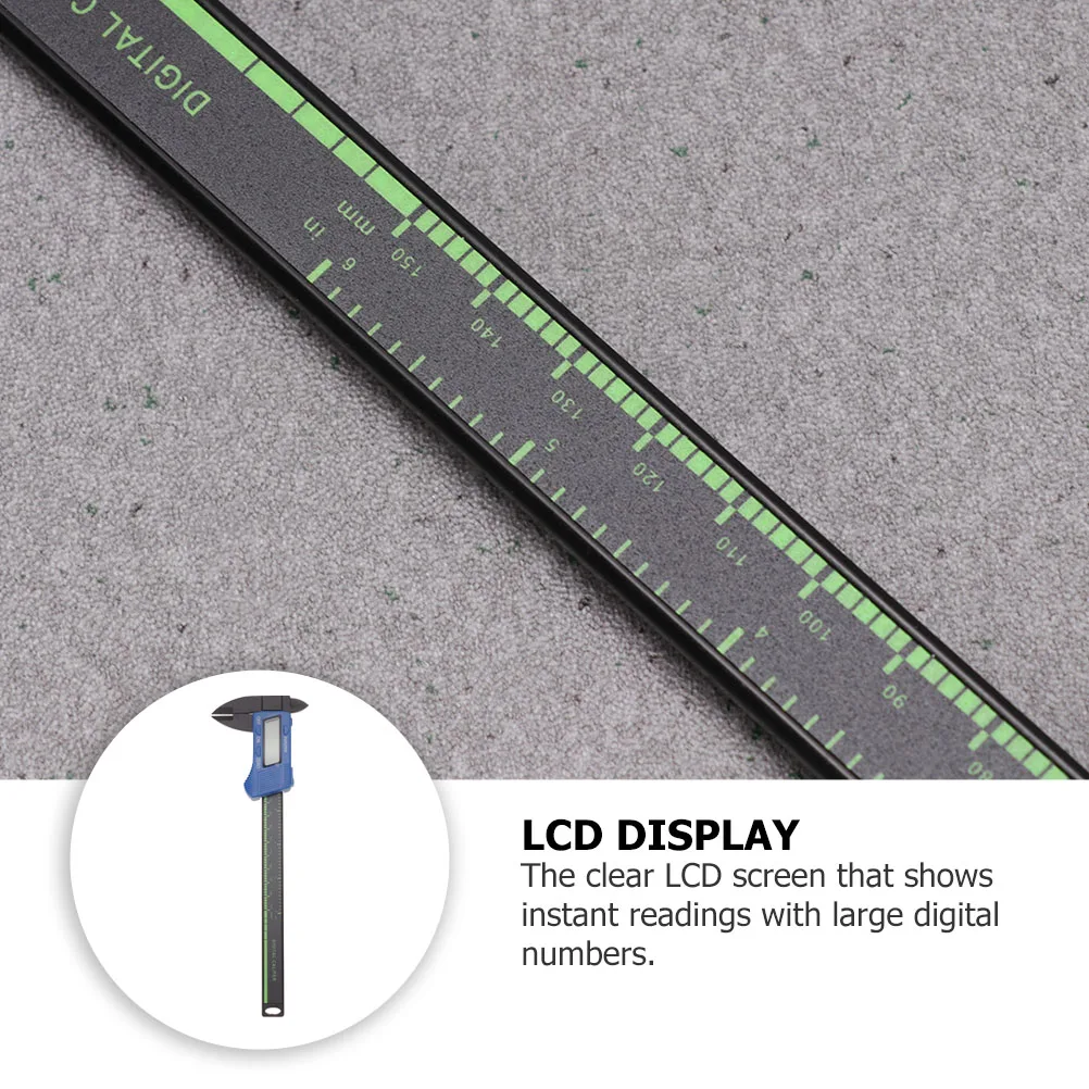 

Digital Caliper Electronic Gauge Measuring Tool Lcd Display Zero Setting Inches Millimeters Conversion Internal External