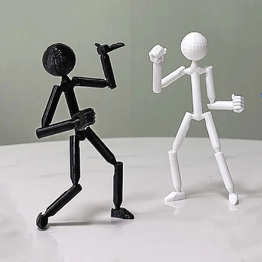 

Multi-Jointed Multi Joint Stickman Toy 3D Printing Movable 3D Printed Mannequin Novelty Action Figure Stickman Assembled Robot